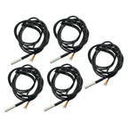 5Pcs DS18B20 Temperature 2M Sensor Waterproof Temperature Sensor with Digital Thermal Stainless Steel Tube Probe for Arduino