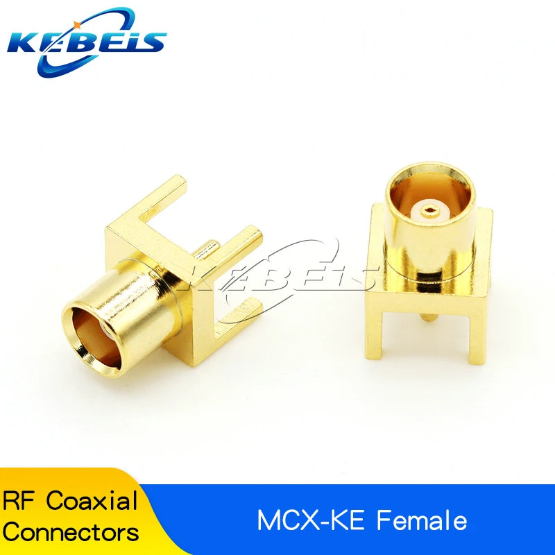 5PCS MCX-KE MCX-JE MCX-KWE MMCX-KE MMCX-JE MMCX-KWE MCX MMCX Male Female Socket PCB Board Socket Right Angle 90 Degree Connector