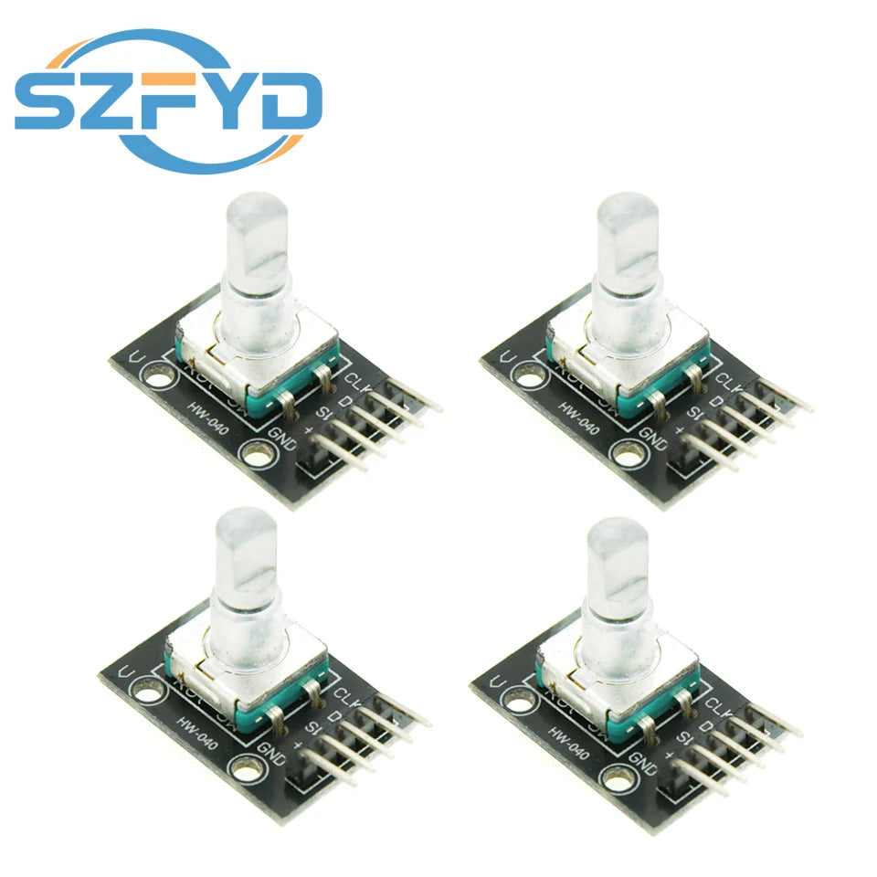 1-10PCS 360 Degree Rotary Encoder Module KY-040 Brick Sensor Development Board with Knob Cap Potentiometer KIT DIY for Arduino