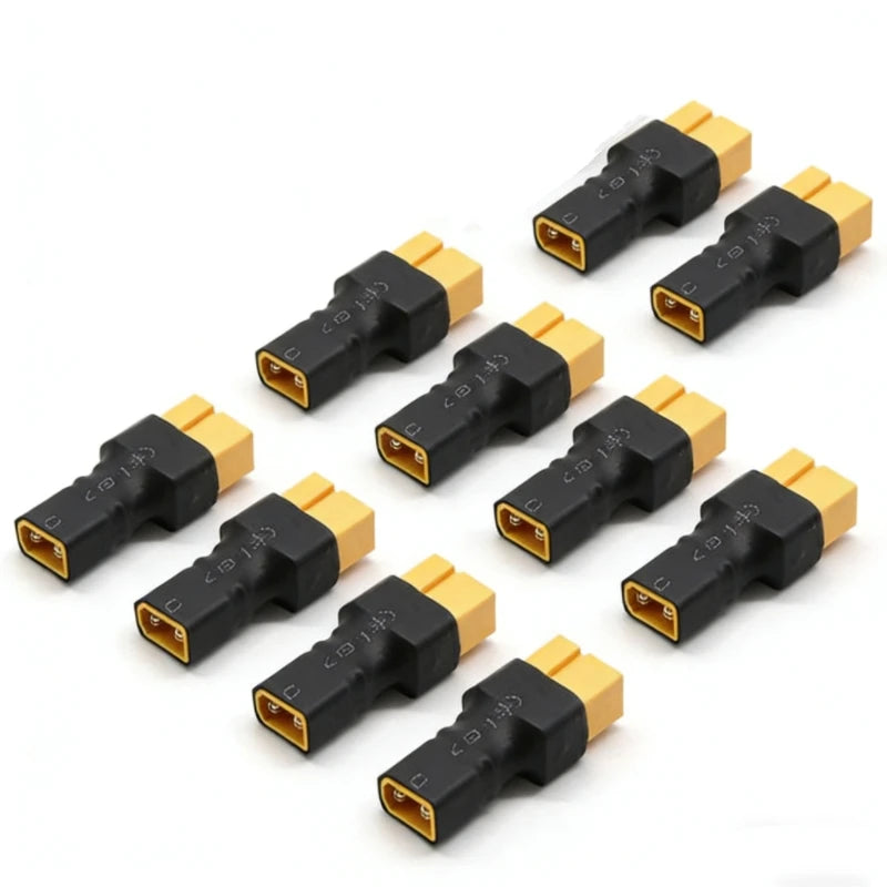 XT30 Male to XT60 Male & XT30 Female to XT60 Female Lithium Battery Adapter 1pcs/2pcs/5pcs Options Original High-Quality