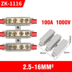 High Power Branch Terminal Quick Wire Connector Terminal Block 400V Electrical Cable Junction Box ZK-306 T-Type Wiring Terminal