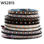 WS2811 WS2812B WS2813 WS2815 5050RGB LED Strip Lights Individually Addressable 30/60/144Pixels/Leds/m Black /White PCB DC5V/12V