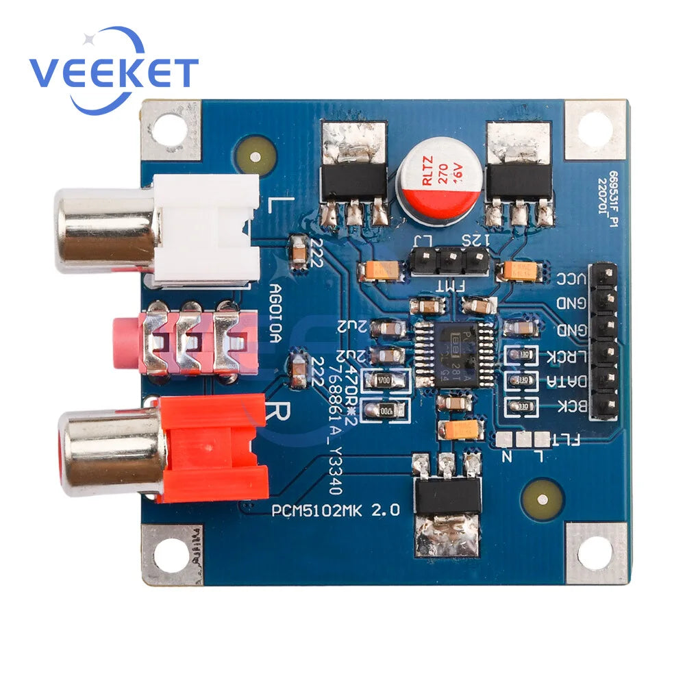 PCM5102 DAC Decoder I2S Player Assembled Module 32Bit 384K Beyond ES9023 PCM1794 Decoder Board Support for I2S /left-justified