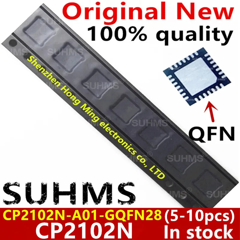 (5-10piece) 100% New CP2102N-A01-G CP2102N-A01-GQFN28 CP2102N CP2102N-A01-GQFN28R QFN-28 Chipset
