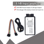 USB Logic Analyzer 24MHz 8 Channel 24M/seconds Logic Analyzer Debugger For ARM FPGA Logic Analyzer Logic 24M 8CH XCW