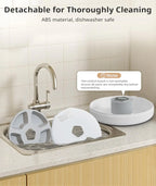 Automatic Cat Feeder 5 Meals Programmable Timer Rechargeable with 2 Ice Packs for Kitten Small Dog Pet Food Dispenser