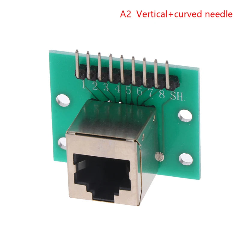 1Pc RJ45 Adapter Board To XH2.54 Modular Ethernet Connector Adapter Network Interface + Breakout Board + Pin Header