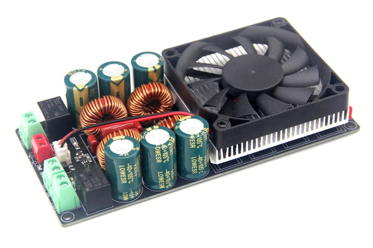 HIFI single voltage stereo high power class D digital power amplifier board 2x600W ultra TPA3255 relay protection