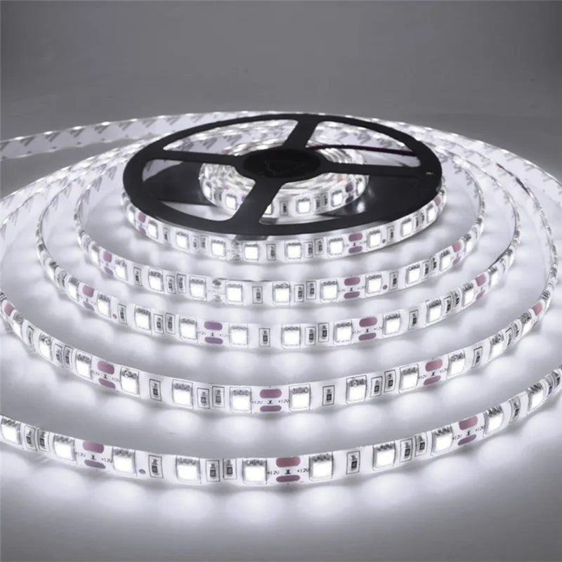 LED Strip Light 12V 5M 300 Leds SMD 3528 Diode Tape RGB & Single Colors High Quality LED Ribbon Flexible Home Decoration Lights