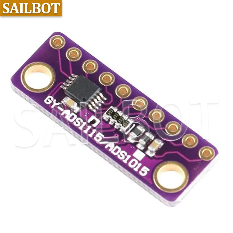 DC 2 -5V 4 CH ADS1115 Module ADC with Pro Gain Microcontroller 16 Bit Amplifier Board for Arduino I2C IIC ADC AVDD