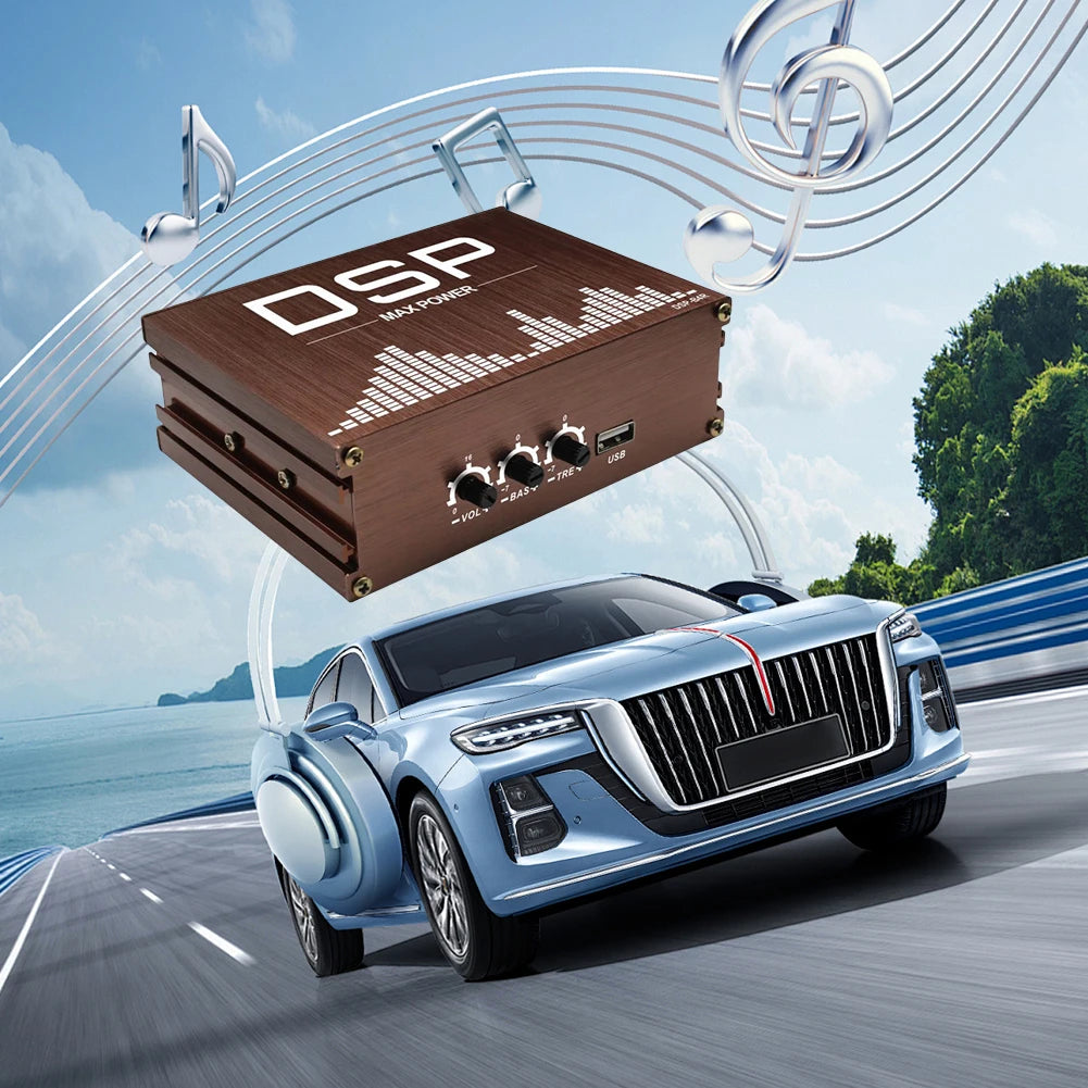 4x50W Car DSP Digital Audio Processor Support APP Control DSP Car Power Amplifier Audio Digital Sound Processor Car Accessories