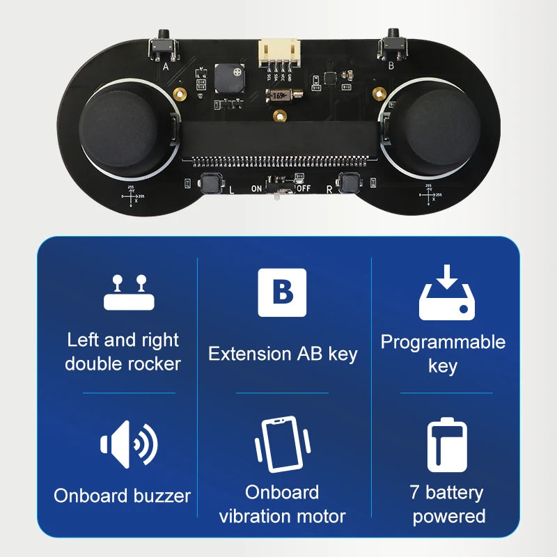 Basic Gamepad Microbit Joystick Handle With Button Rocker Can Control Micro:Bit Robot Car with Motor Buzzer for STEM