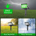 4pcs Solar Spotlight Outdoor Garden Wall Lamp for Tree Street Decor IP65 Waterproof LED Green Landscape Countyard Solar Light