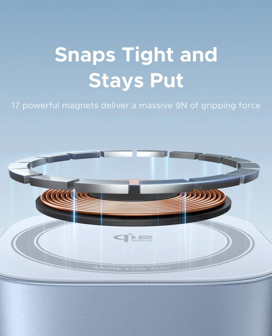 UGREEN Qi2.2 25W 15W 2-in-1 Magnetic Wireless Charger Stand Fast Charging Stand Charger For iPhone 16 17/AirPods Magflow Charger