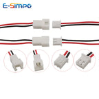 XH 2.54mm 2 Pin TJC3 10CM Male Female Cable Connector Micro XH2.54 2P Plug Jack Socket Terminal Wire Cables Connectors 26AWG