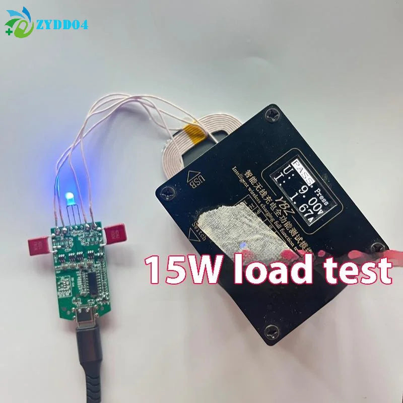 ●1Pcs Wireless Charging Type-C Interface 15W Dual Coil Wireless Charging Module Wireless Charger PCBA Home Car Equipment
