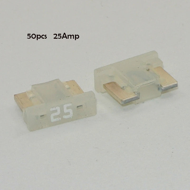 Micro Blade Fuses 50pc Assortment Pack - Car Auto Electrical Replacement Fuse