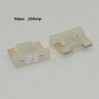 Micro Blade Fuses 50pc Assortment Pack - Car Auto Electrical Replacement Fuse