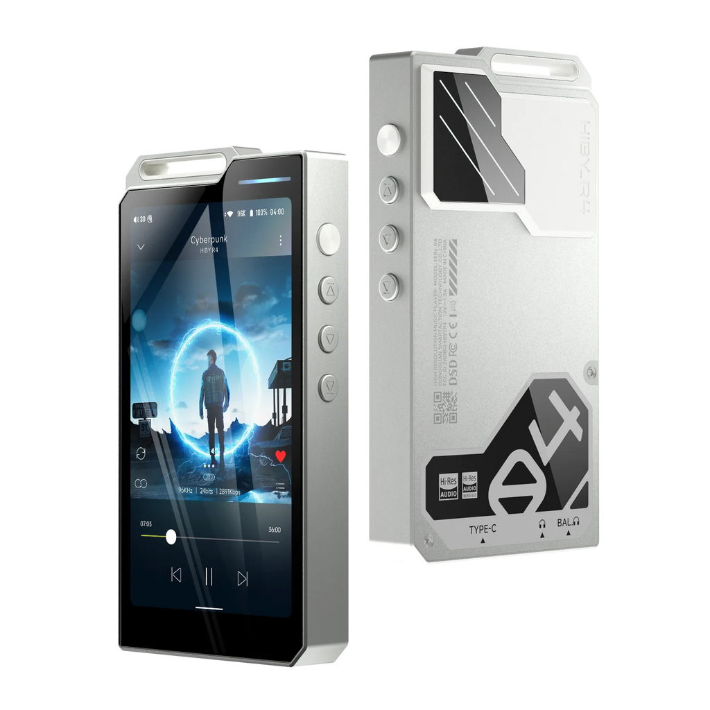 HiBy R4 Android 12 HiFi Music Player Bluetooth WiFi DSD256 MQA 16x USB DAC Headphone AMP 11hr 4.7'' ES9018Q2M*4 Snapdragon 665