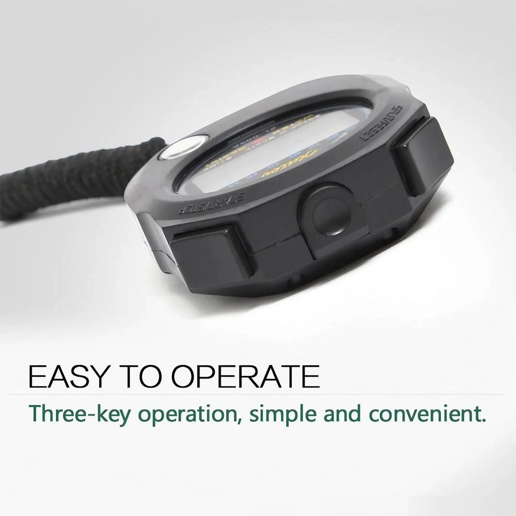 Digital Sports Stopwatch Timer with Large Display Date Time Alarm Function for Coaches Multi-Function Tool