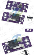 50/100/150/200A Hall Current Sensor Module Linear Analog AC DC 3.3V-5V ACS758LCB-050B 100B 150B 200B -PFF-T RC Model Connector