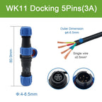 Waterproof Connector SP11 IP68 Soldering Male Plug & Female Socket Rear-nut Docking Panel Mount 2/3/4/5 Pin Aviation SP Connect