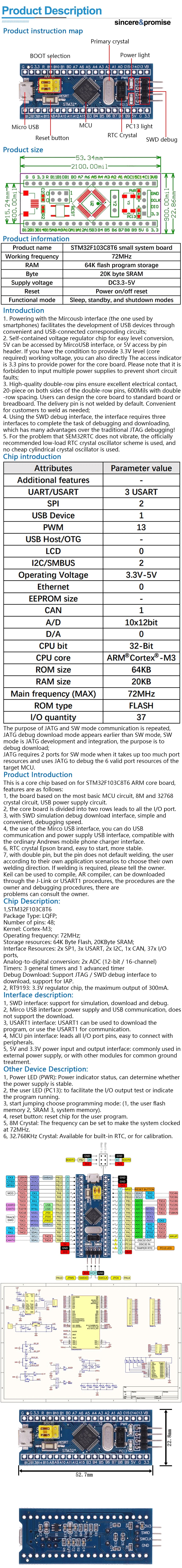 ST-LINK V2 Simulator Download Programmer STM32F103C8T6 ARM STM32F103C6T6 Minimum System Development Board STM32F401 STM32F411