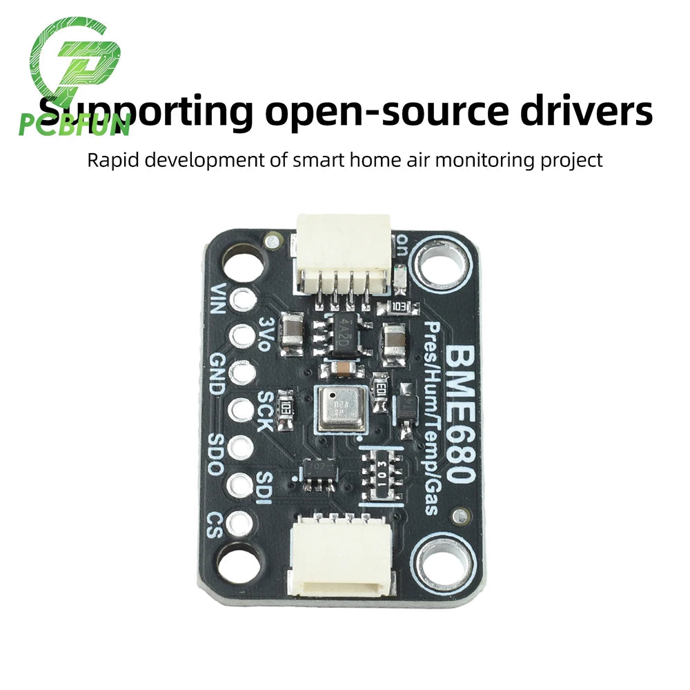 BME688 Sensor Module BME680 Air Quality Sensor VOC Temperature Humidity Pressure Sensor Low‑Power I2C Gas Sensor For Smart Home