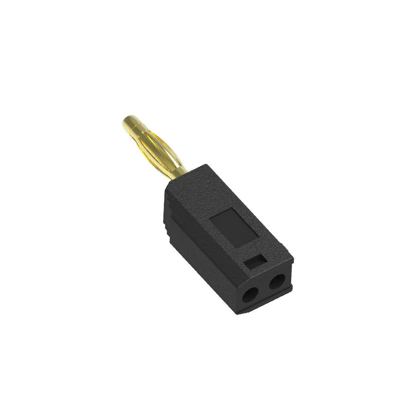 10pcs 2mm Stackable Banana Plug Gold Plated Copper Mini Connector with 2mm Socket Jack Welded/soldered 30V/10A