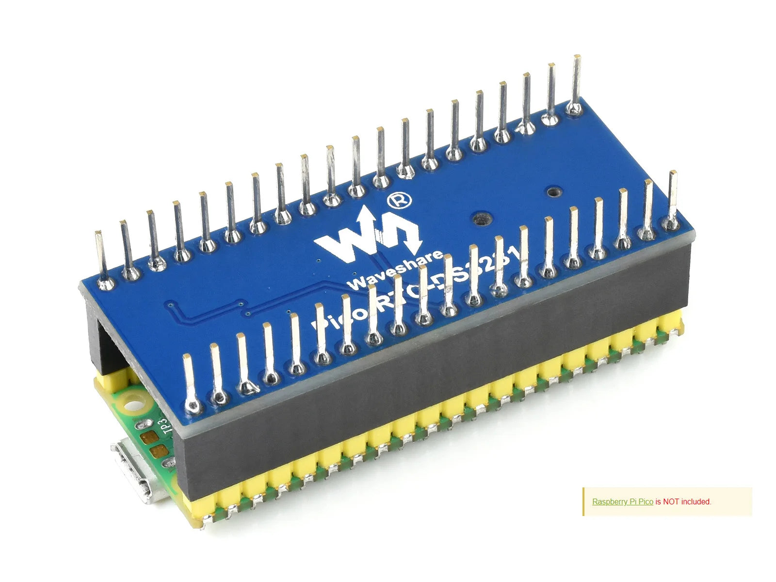 Waveshare Precision RTC Module for Raspberry Pi Pico,Onboard DS3231 Chip,Onboard Female Pin Header For Direct Attaching