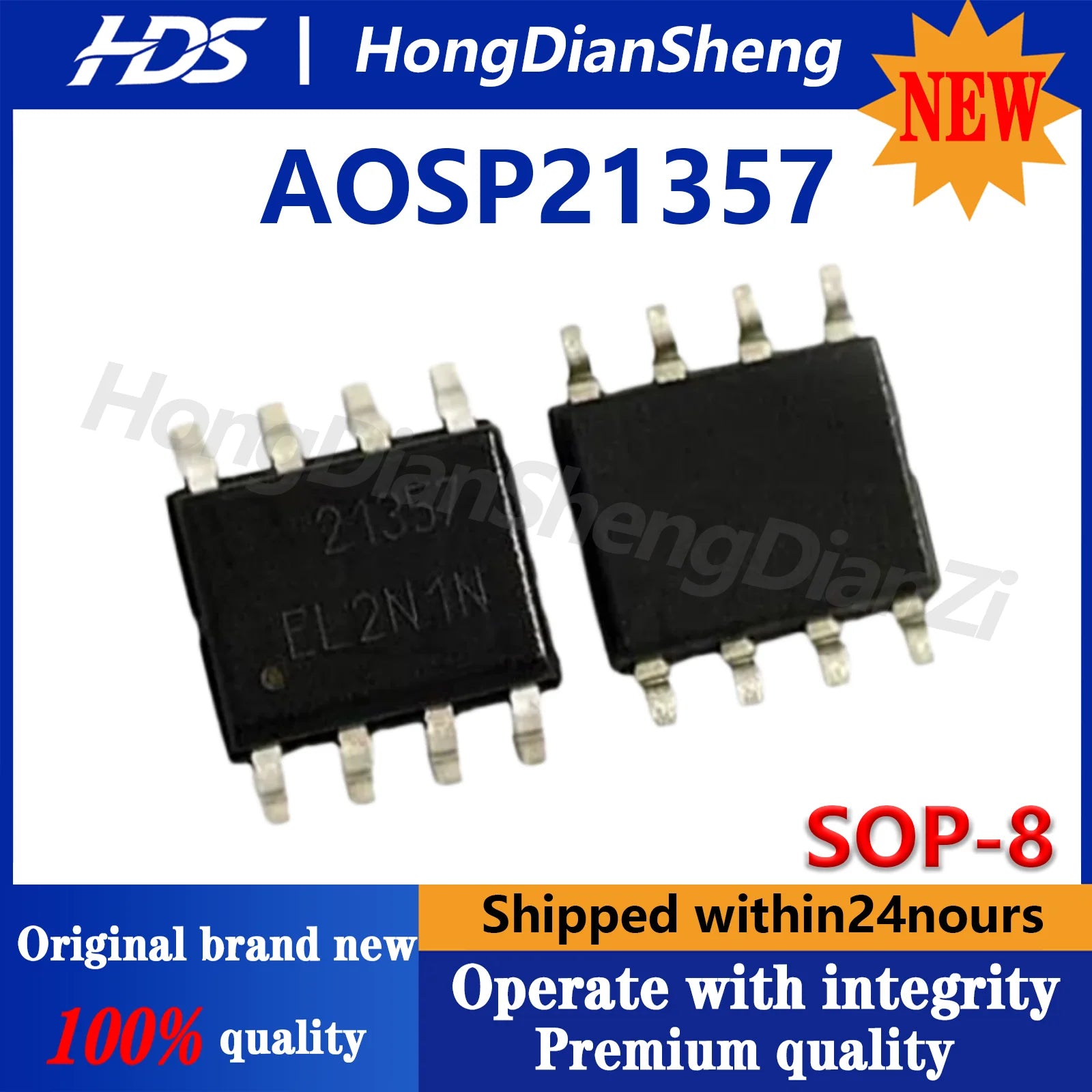 (20-100piece)100% Brand New Original AOSP21357 SMD SOP-8 Labeled 21357 Single P-Channel 30V 16A MOSFET