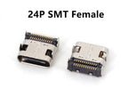 10Pcs USB 3.1 Type C 6/16/24 Pin Connector Male Female Charging Port PCB Mount Solder Socket