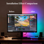 RGB Screen Backlight Strip Light 5V USB Bluetooth 24Keys Remote Kit Music Sycn Atmosphere APP Dreamy for Party Gaming Room Decor