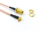 SMA Female Nut Jack To MMCX Male Plug Right Angle Pigtail Adapter Cable RG316 New