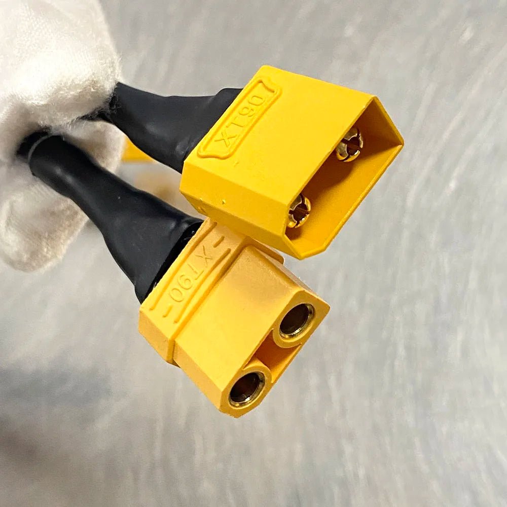 1Pcs XT90 Male/Female Connector To DC 5.5*2.1 5.5*2.5 14AWG 15A Power Cable Adaptor For Car Battery Charging Adapter Cables 30CM