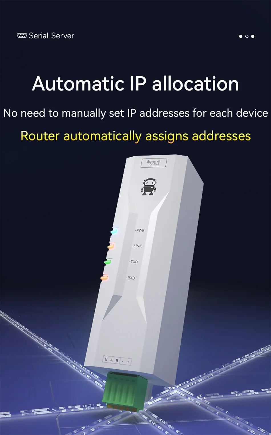 Serial Port Server RS485 To Ethernet CDSENET NE2-D11 DC 8-28V TCP/UDP Modbus MQTT HTTP DNS FOTA Remote Up DIN Rail Installation