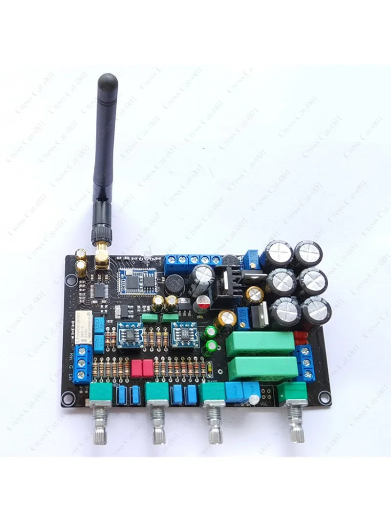 Hi-Fi Bluetooth 5.1 Audio Preamplifier Board OPA2604 PCM5102 DAC Decoder AUX Input LDAC Lossless Tone Adjustment Module