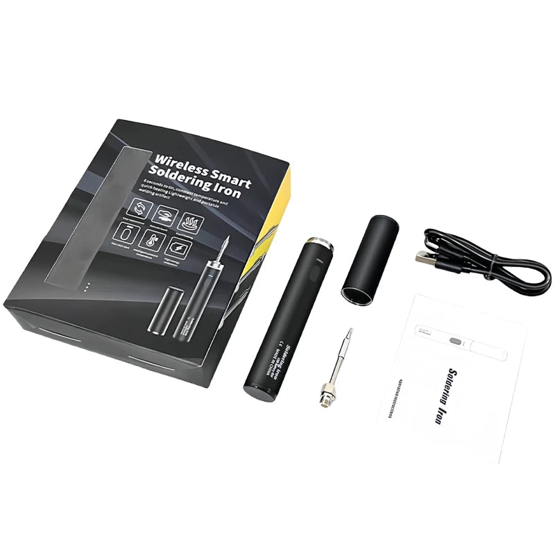 Wireless 5V Soldering Iron Set 18350 Lithium Battery USB Charging DIY Repair Tool Manual Radio Adjustable Temperature