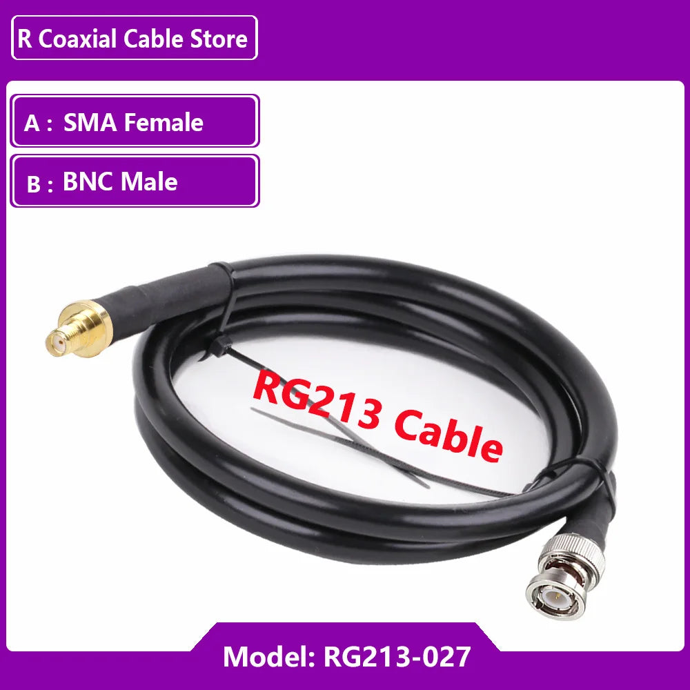 BNC Male to BNC / SMA RF Coaxial RG213 Cable Pigtail Radio WIFI Extension Cable Cellular Amplifier Cell Phone Signal Booster