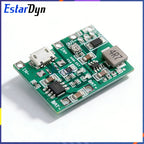 Lithium Li-ion 18650 3.7V 4.2V Battery Charger Board DC-DC Step Up Boost Module TP4056 + MT3608 DIY Kit Parts