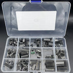 XL IC Chip Assortment 150pcs Oscillator PC817 NE555 LM358 LM324 LM393 TDA2030 NE5532 IC Chip Sorting Operational Amplifier