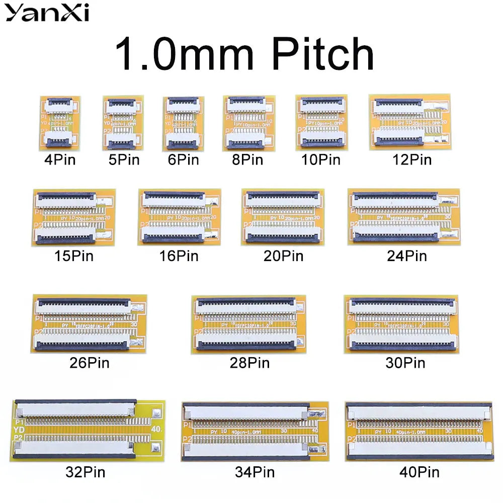 1/2PCS 0.5mm Pitch FFC FPC Flexible Flat Cable Lengthen Extension Board Adapter Board 4 5 6 8 10 12 15 16 20 24 26 28 30 32 34 4