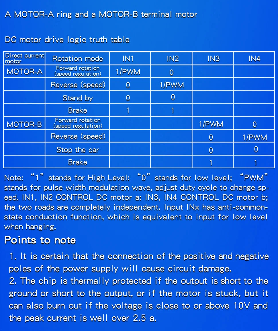 1PCS L298N Driver Board Module L298N Stepper Motor Smart Car Robot Breadboard Peltier High Power L298 DC Motor Driver