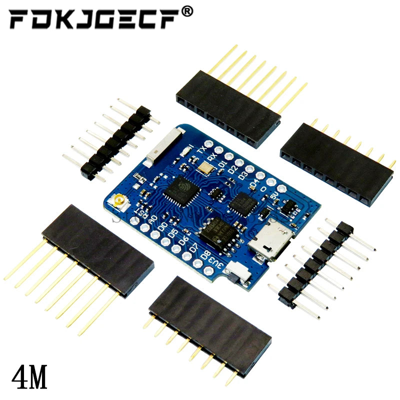 WEMOS D1 Mini Pro 4M 16M Bytes External Antenna Connector NodeMCU Based ESP8266 ESP-8266EX CP2104 WIFI Development Board Micro