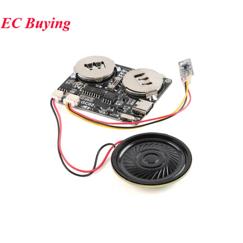 8M Magnetic Control Recordable Sound Module for Recording Greeting Card USB Charge MP3 Download Voice Play Board DIY Gifts Music