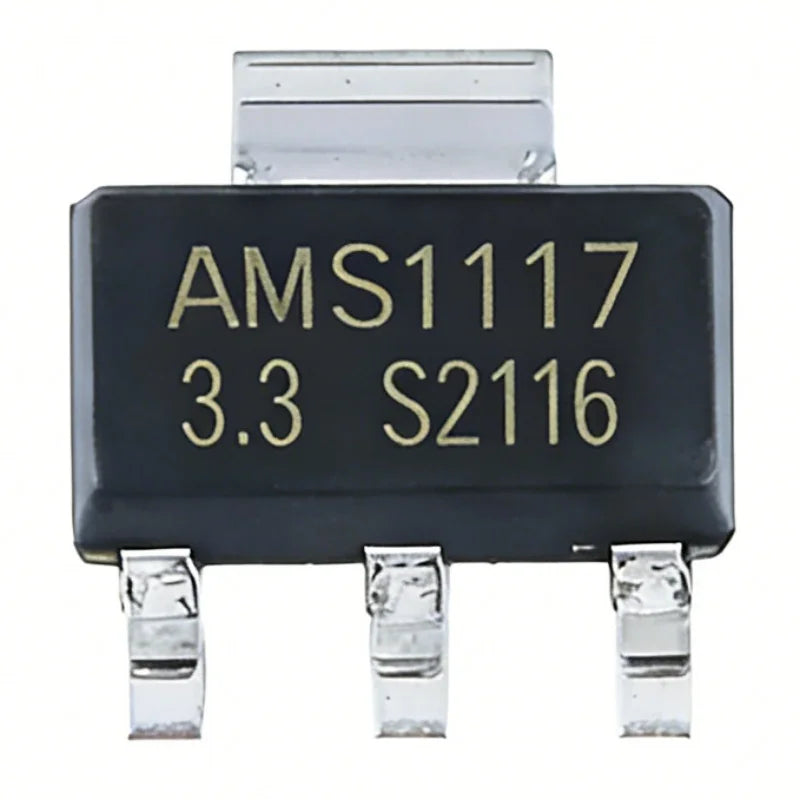 50/100Pcs AMS1117-1.2V 1.5V 1.8V 2.5V 3.3V ADJ SOT-223 SOT-89 AMS1117CD-5.0 TO-252 Adjustable/Fixed Low Dropout Linear Regulator