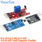 20pcs/1pc A3144E Hall Sensor Unipolar Electronic Magnetic Induction Switch Module 49E A3144/OH3144/Y3144 Hall Effect Sensor