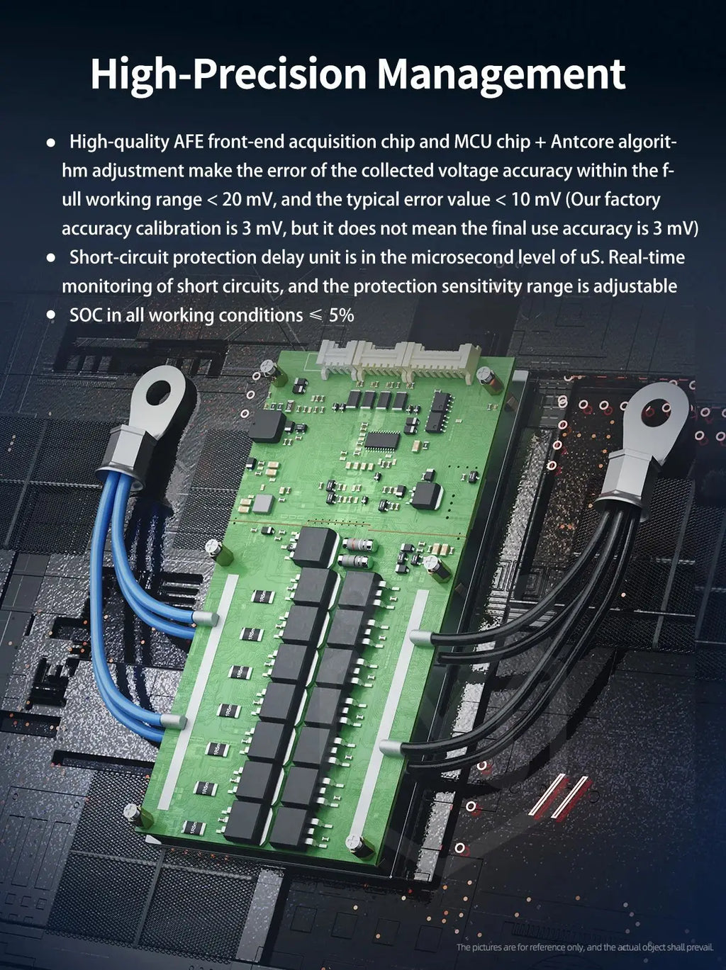 ANT BMS 8-22S 24-72V Smart BMS with BT UART App Control  for Lifepo4/Li-ion/LTO Free Software  40A 80A 110A 130A 170A 220A 340A