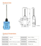ABILKEEN Stainless Steel IP66 Waterproof KSA Series Industrial Machine Limit Switch Multiple Styles Limit Switch Available