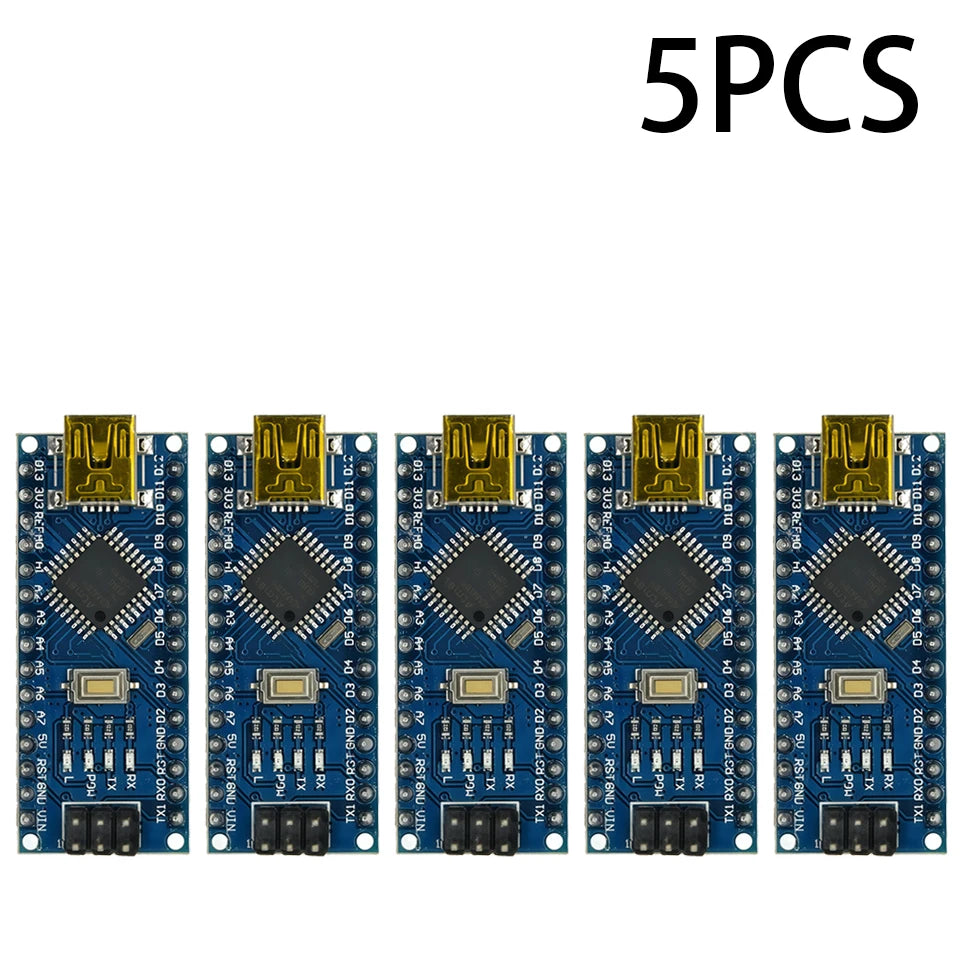 1-10PCS Nano V3.0 ATmega328P/PB CH340 USB Module, Mini Arduino Compatible Board with Bootloader for DIY Electronics Projects